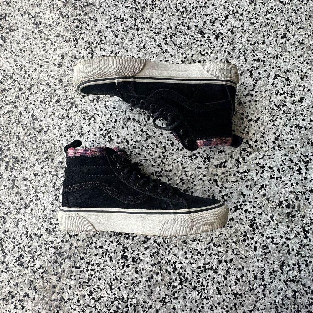 Vans Sk8 Hi MTE Sneakers Womens 7.5 Suede Fur Lined Scotchgard insulated TC6D